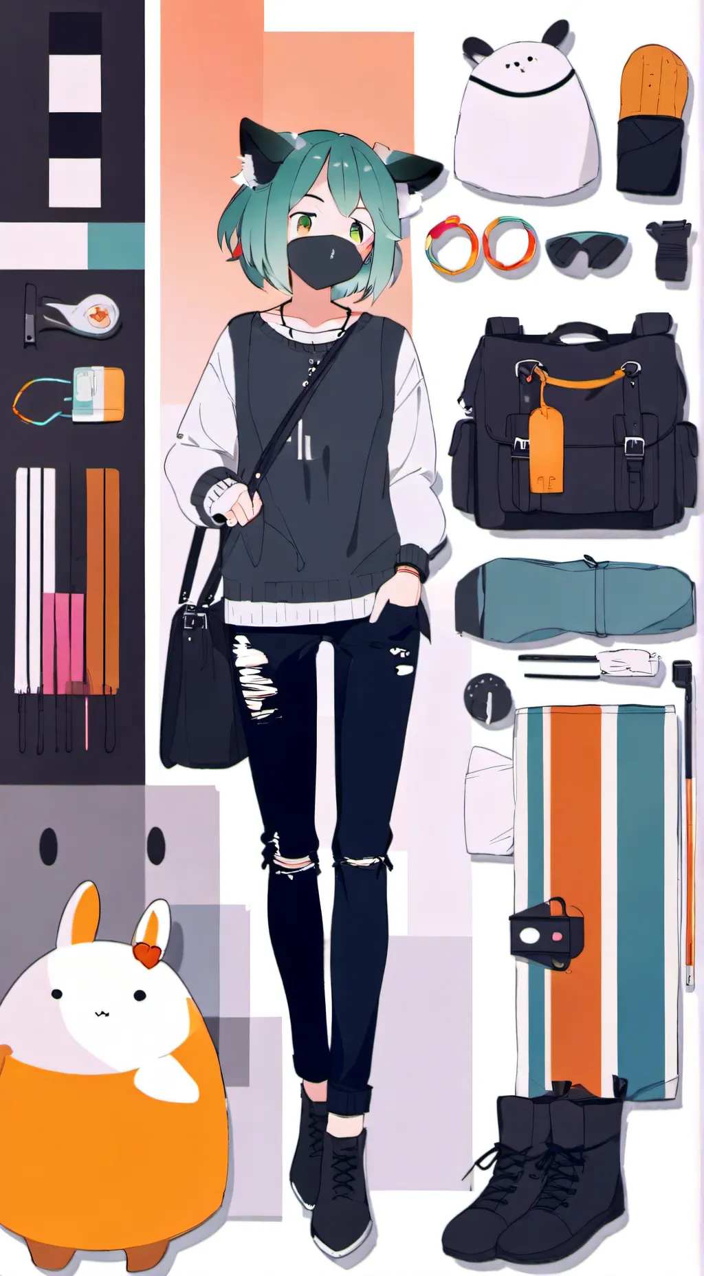 ai character: azura background