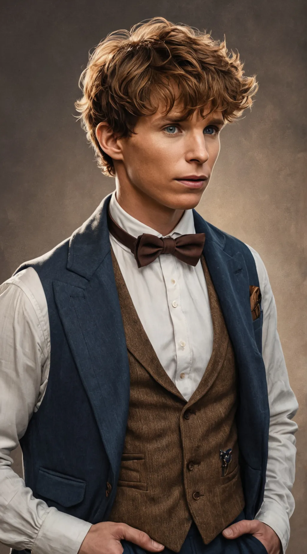 ai character: Newt Scamander background
