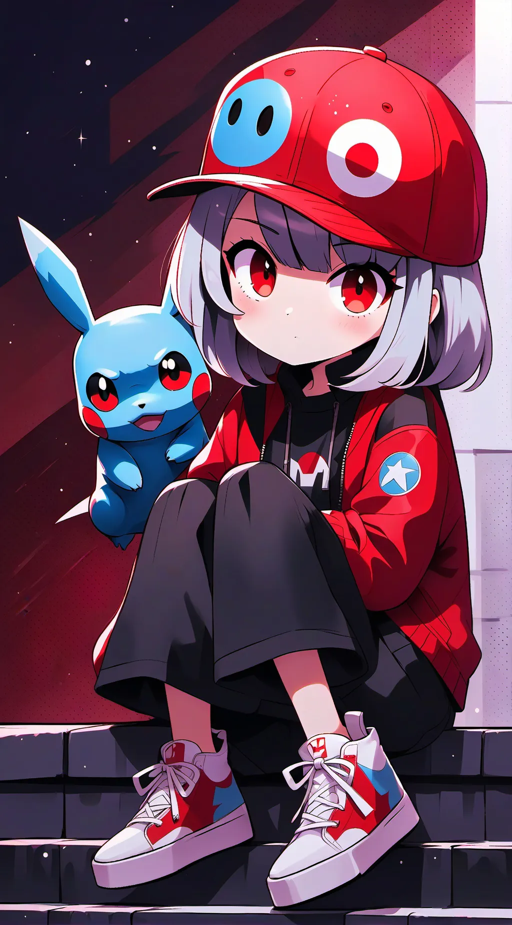 ai character: Pikachu background