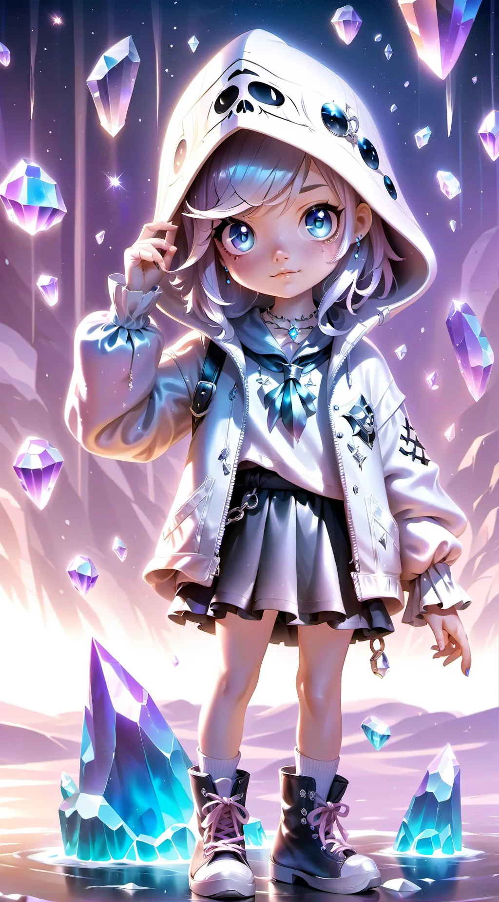 ai character: MHA x Wellerman background