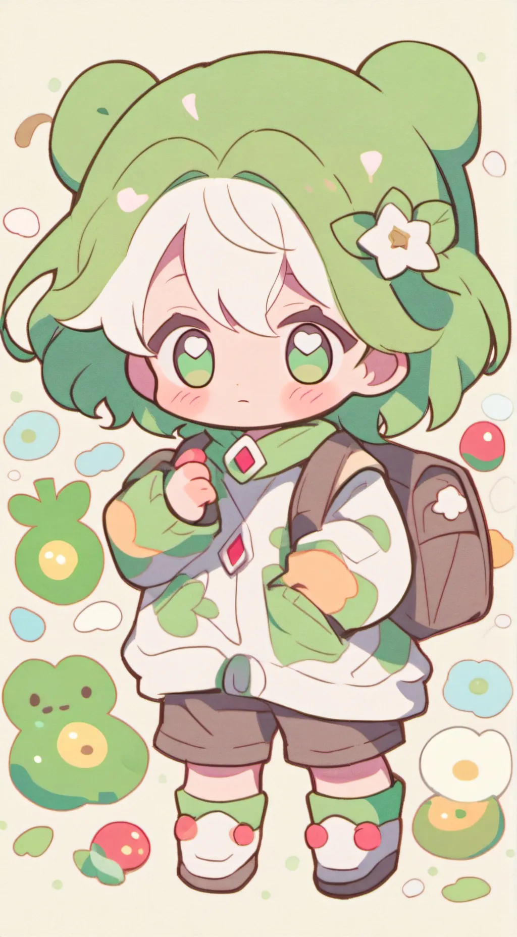 ai character: STRONK BABY background