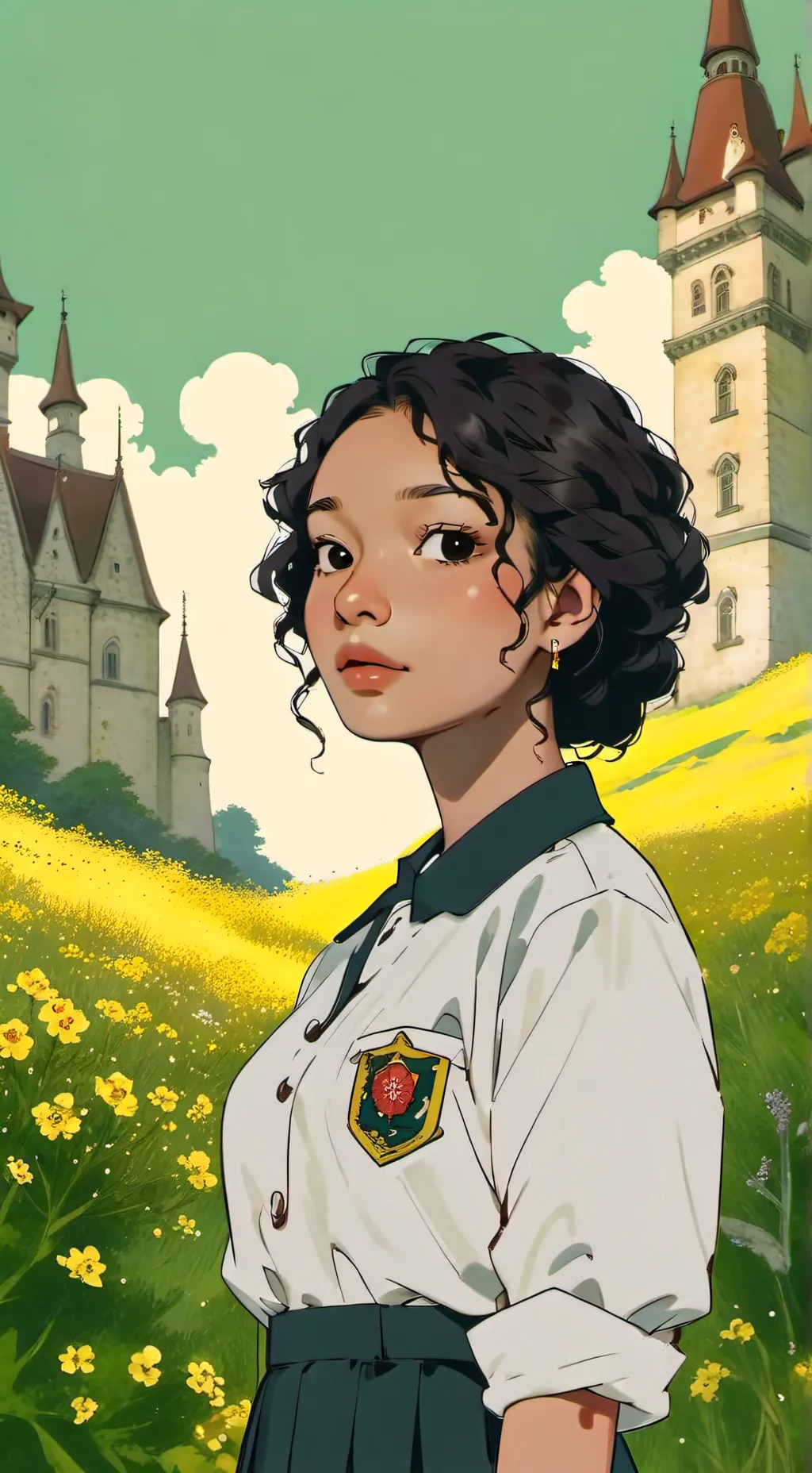 ai character: Sabrina 🖤⭐️ background