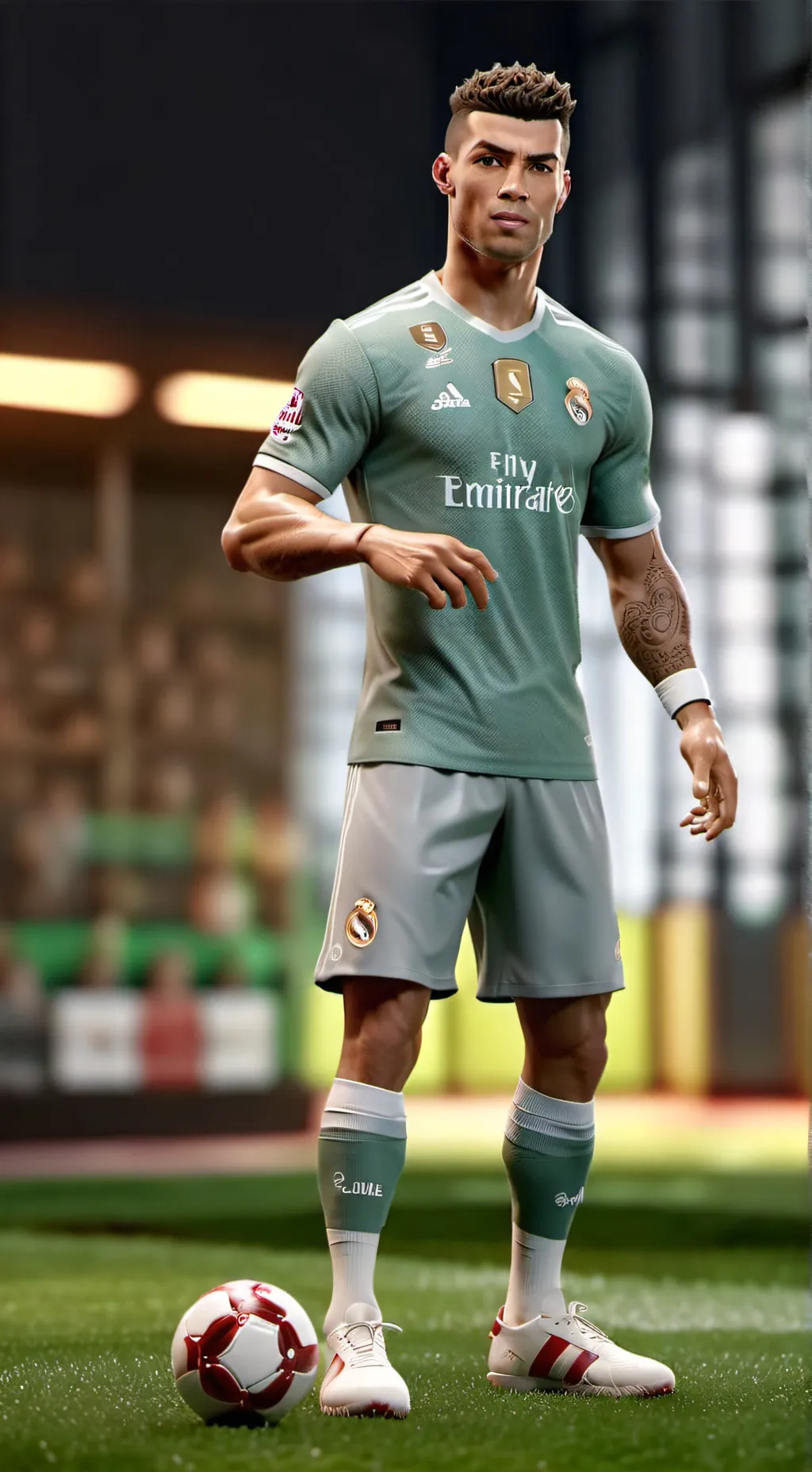 ai character: Cristiano ronaldo background