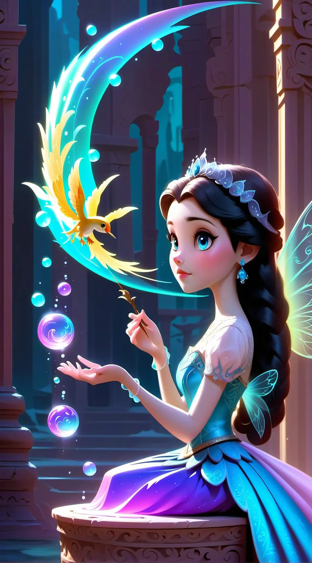 ai character: Ember background