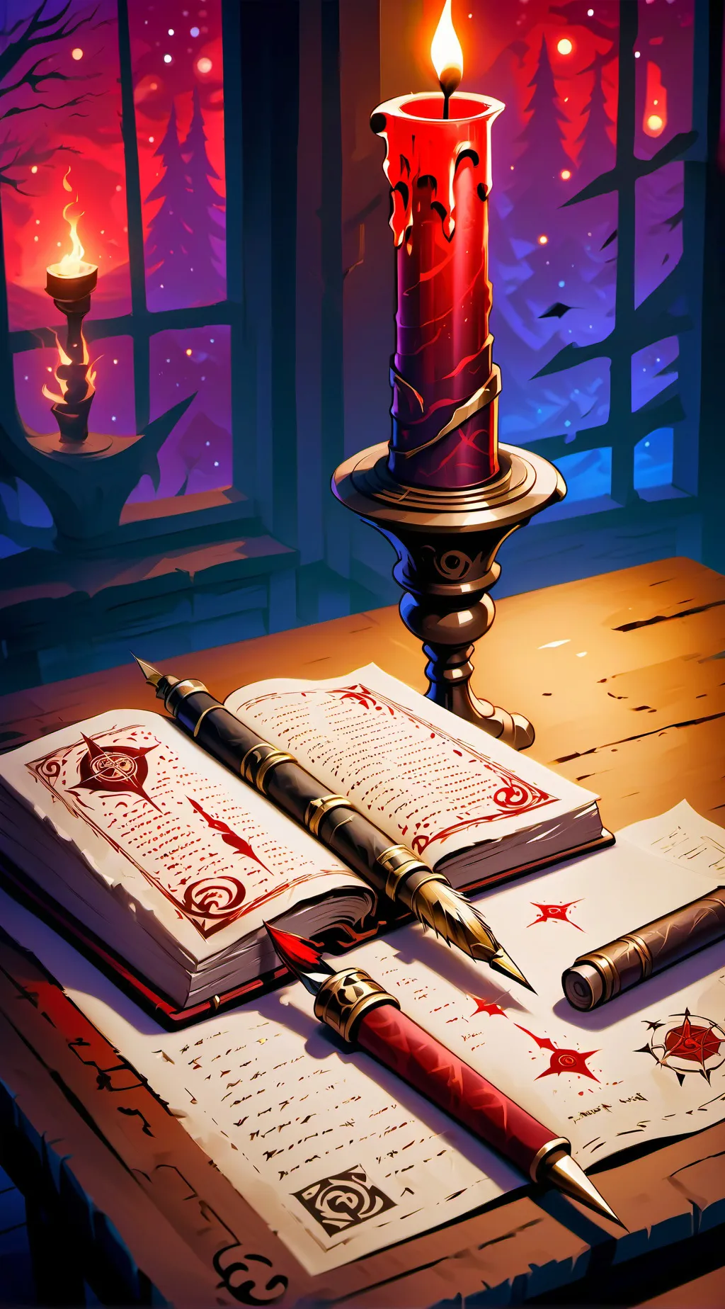 ai character: Book of Dreams background