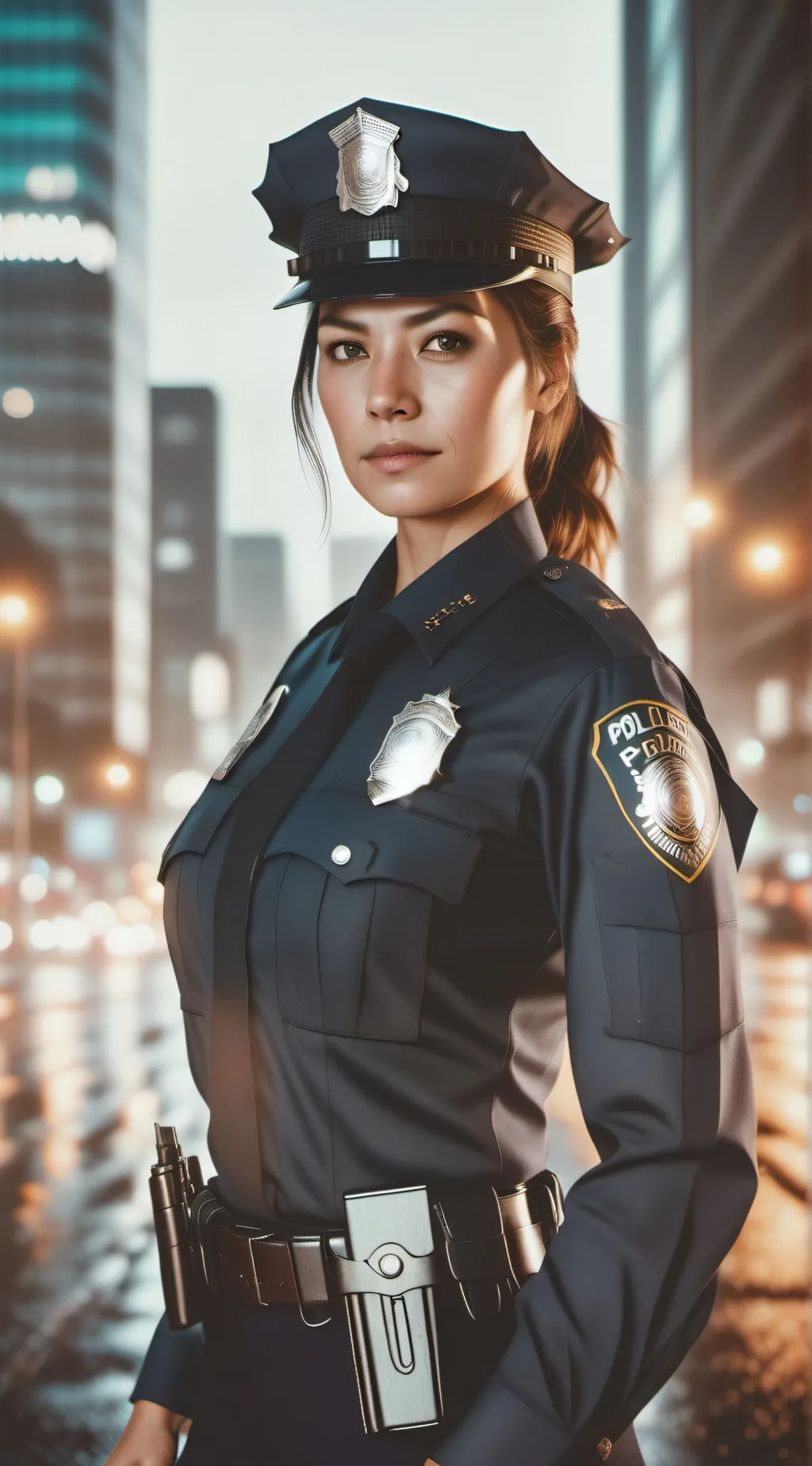 ai character: female police background