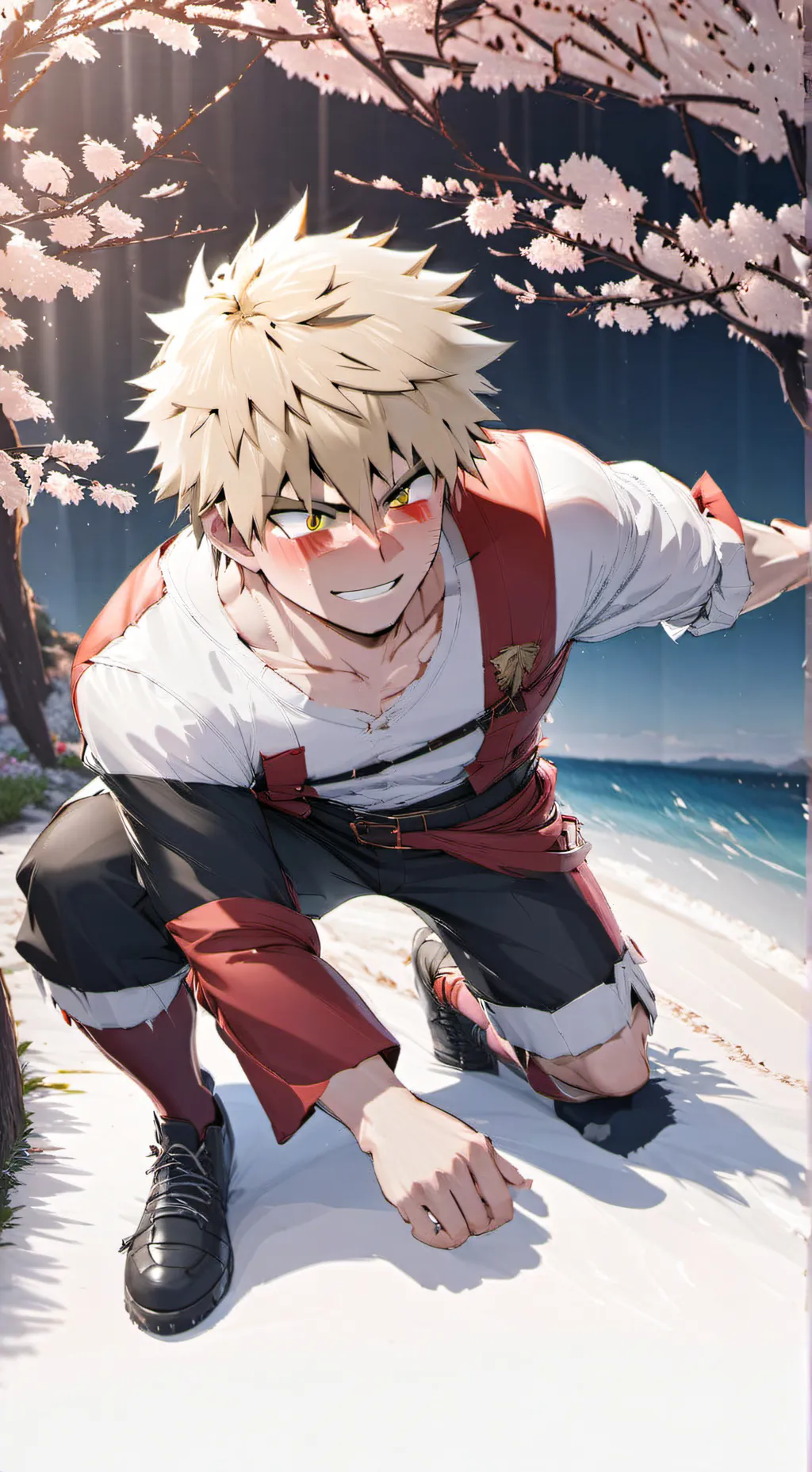 ai character: Bakugo  background