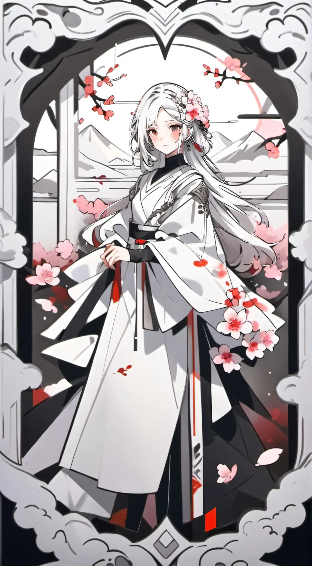 ai character: Angela  background