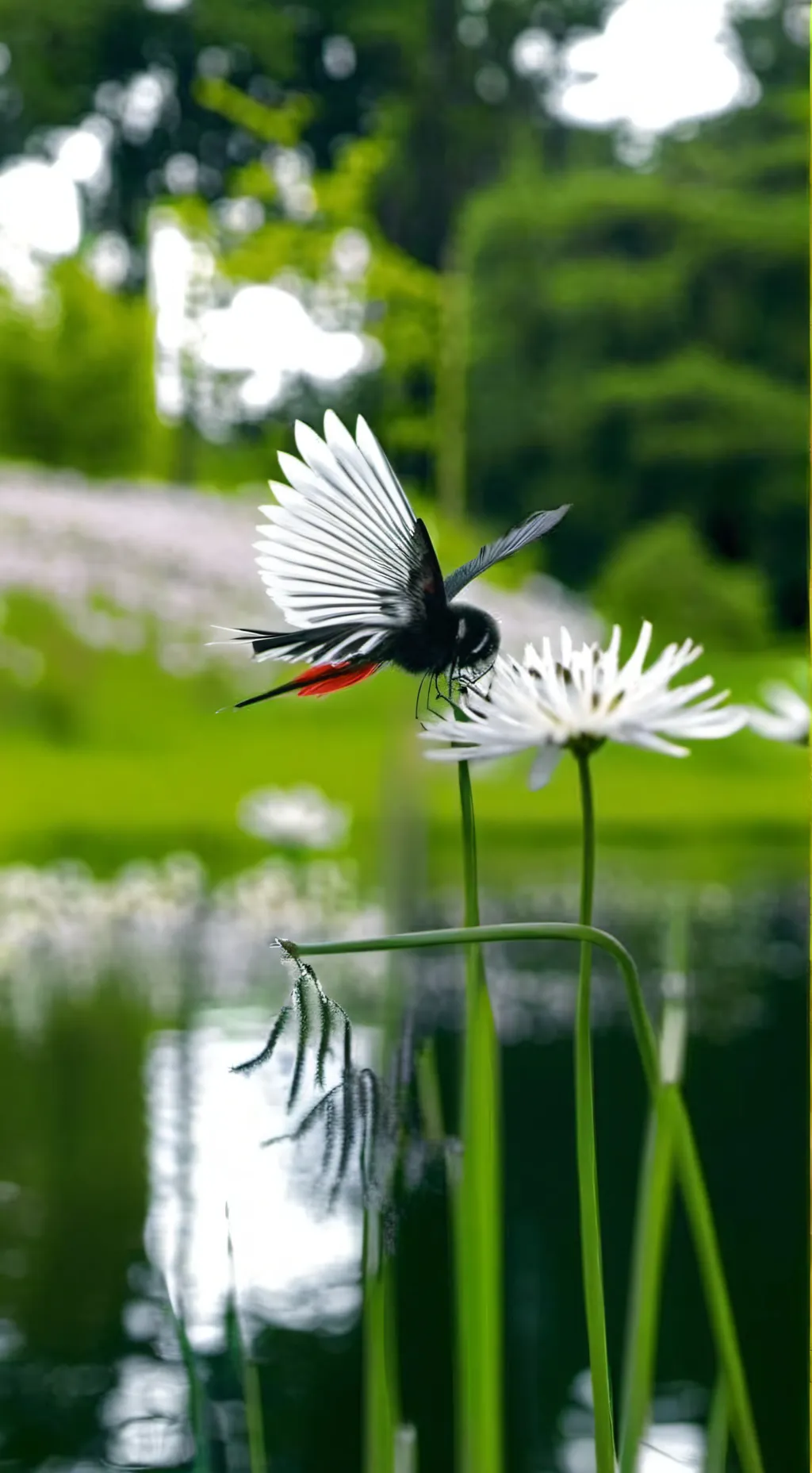 ai character: grass background