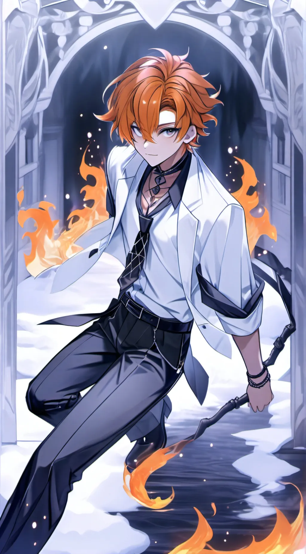 ai character: 🔥Helio Miser background