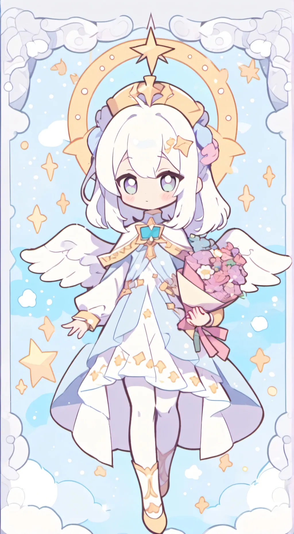 ai character: Heaven background