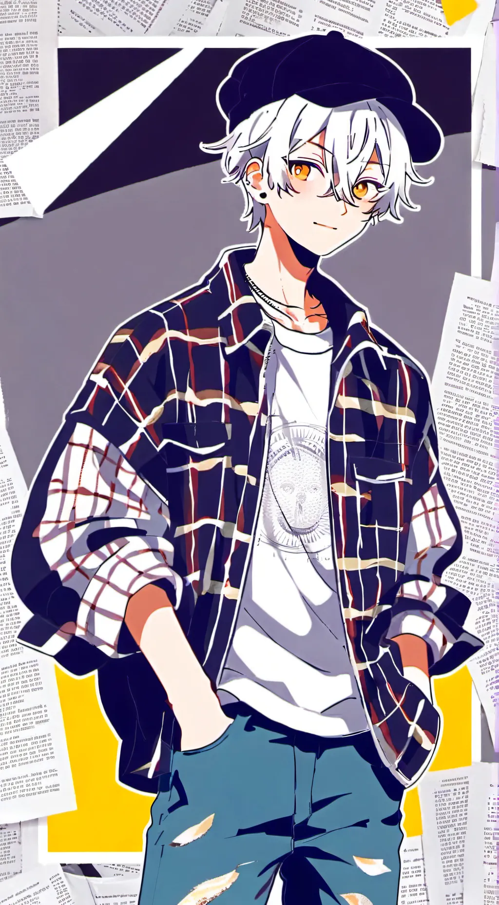 ai character: Glyph background