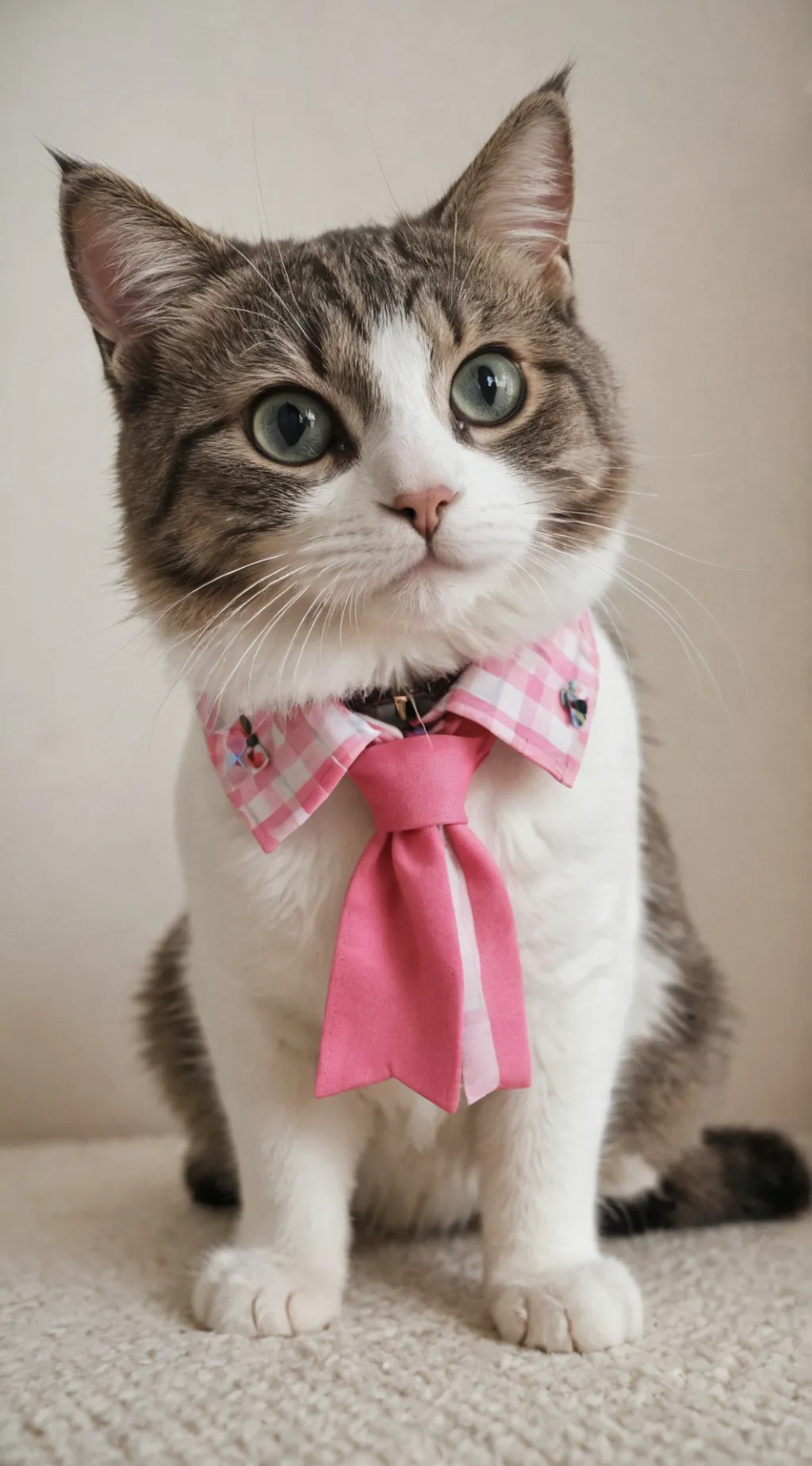 ai character: Preppy cat background