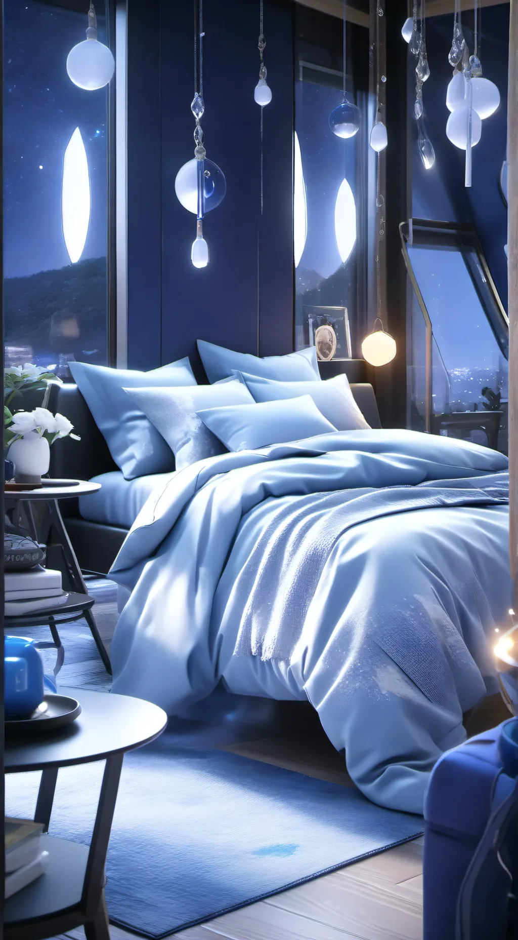 ai character: Jjk sleepover background