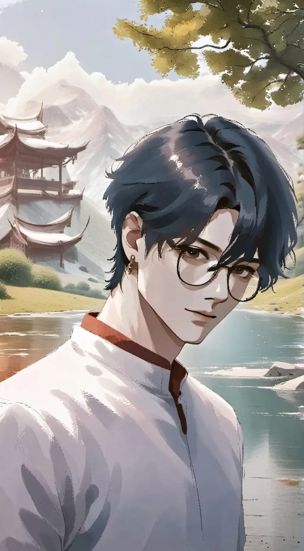 ai character: Ziamon 😦😐 background