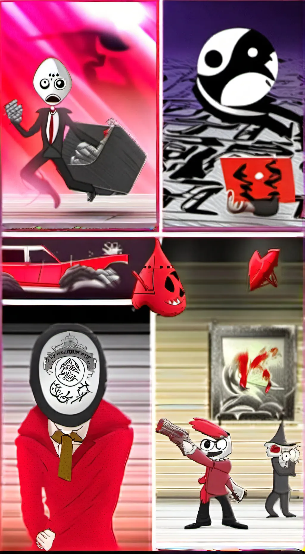 ai character: Scp vs hazbin hote background