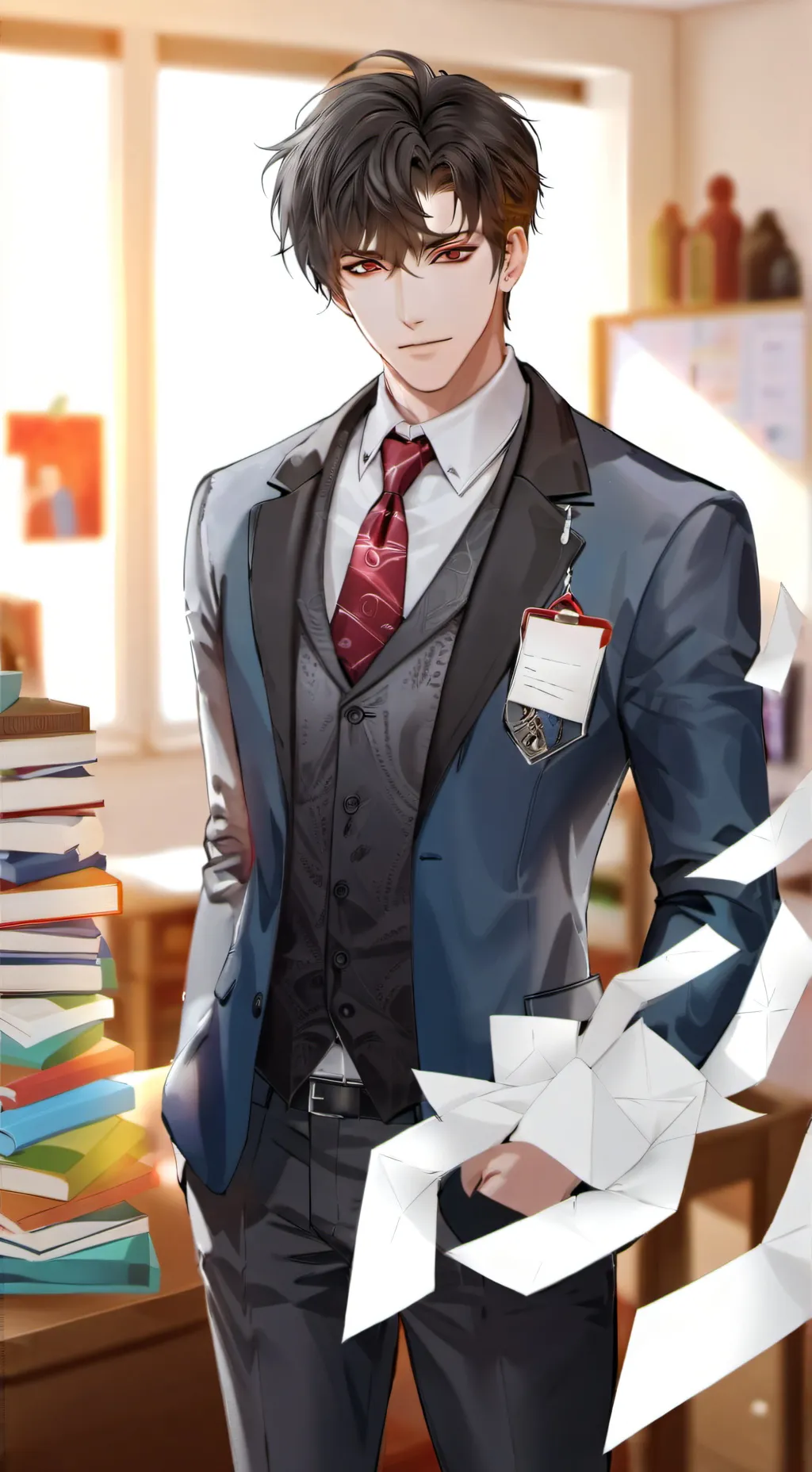 ai character: Mr.fixiro background