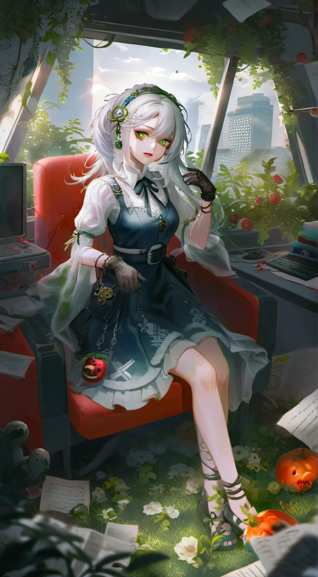 ai character: Dread Plum Blumes  background