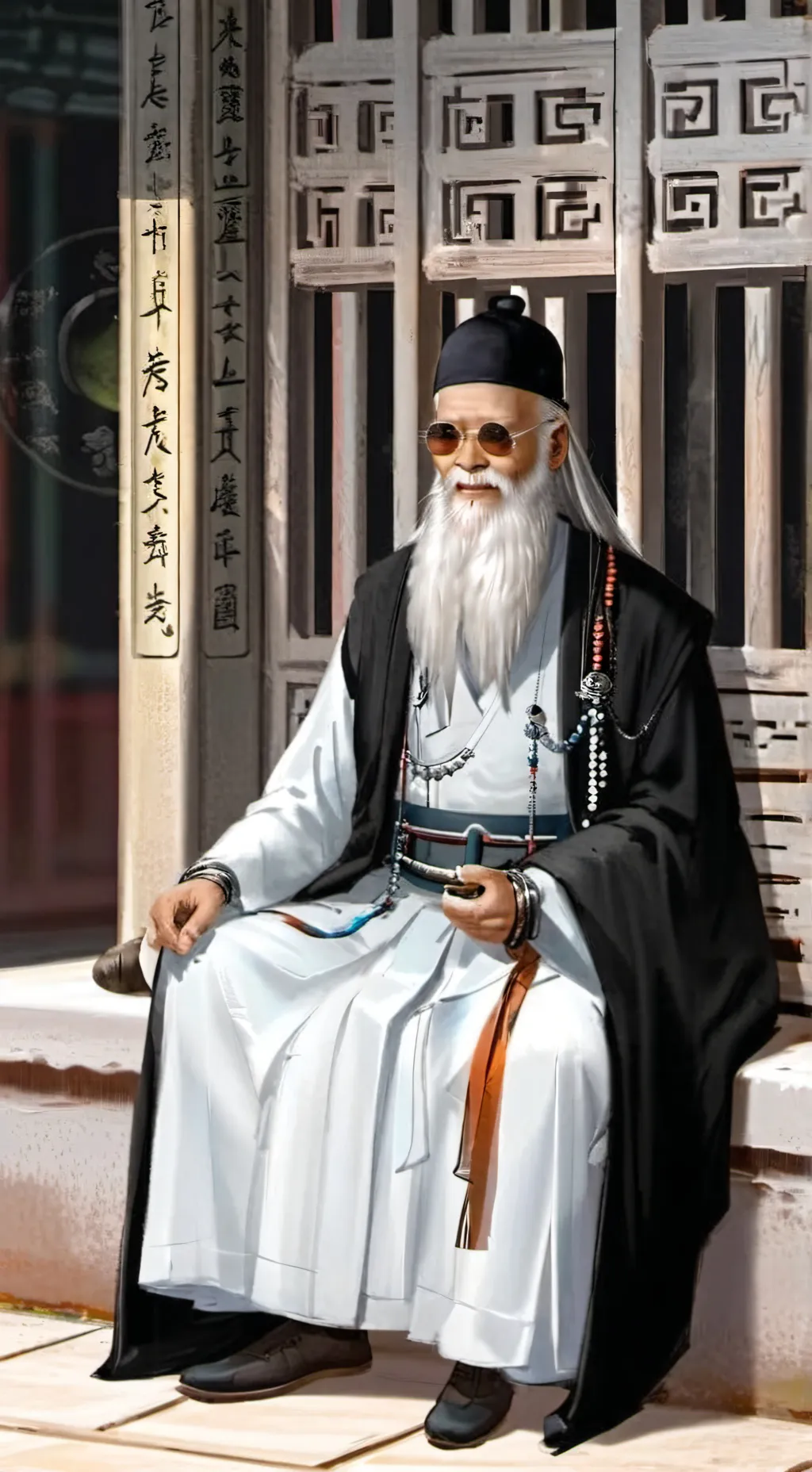 ai character: 算命先生 background