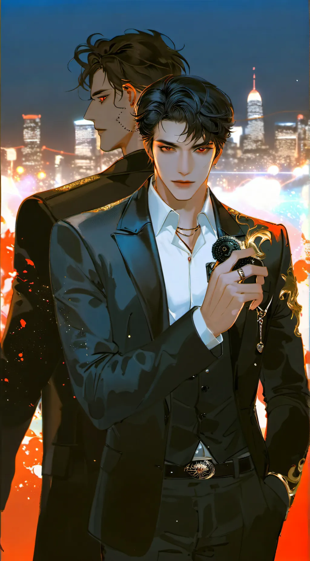 ai character: Jonathan&jaden background