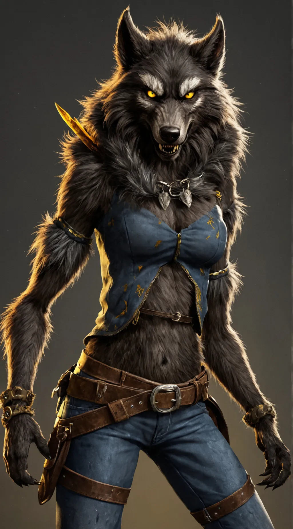 ai character: Wolfbane  background