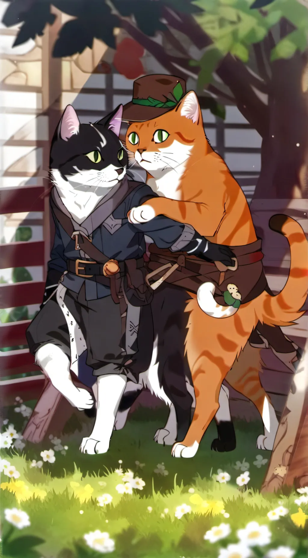 ai character: Kitty X puss  background