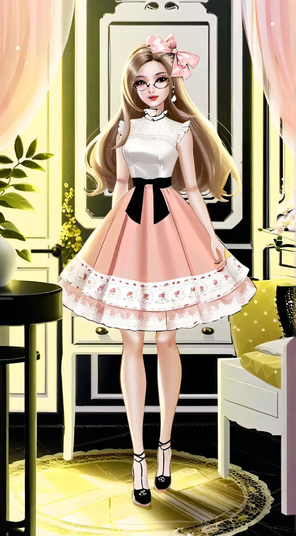 ai character: Heather  background