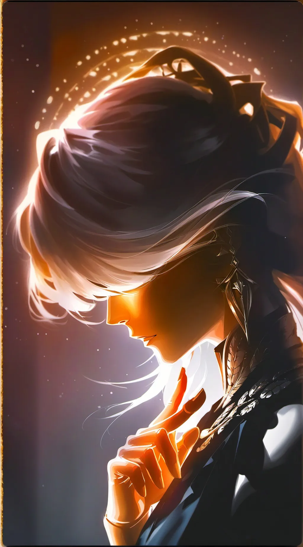 ai character: Shooting star￼ background