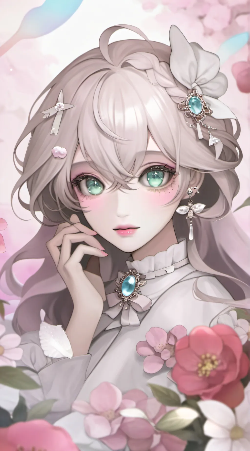 ai character: Aurora background