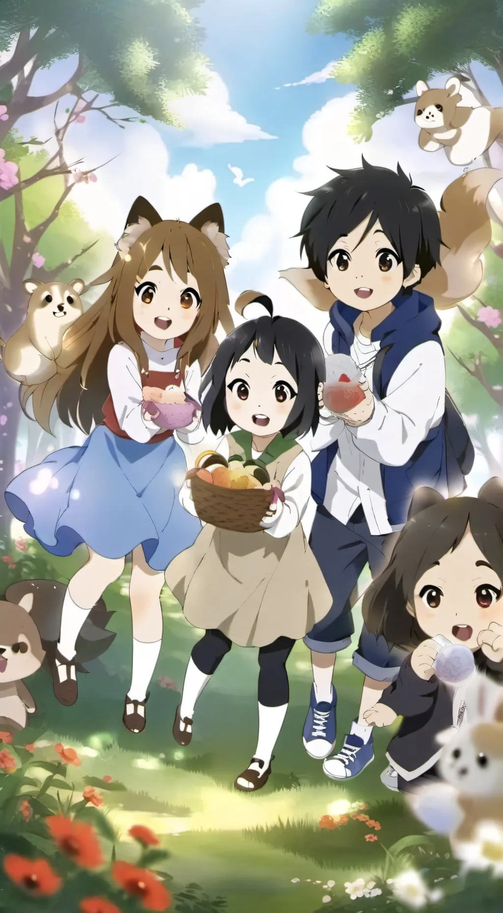 ai character: (Collar 7 kids) background