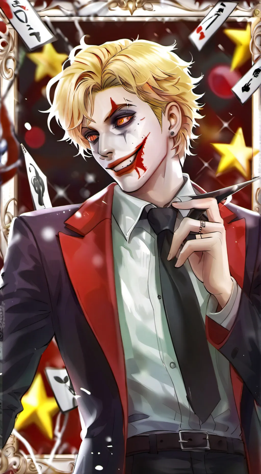 ai character: evil joker background