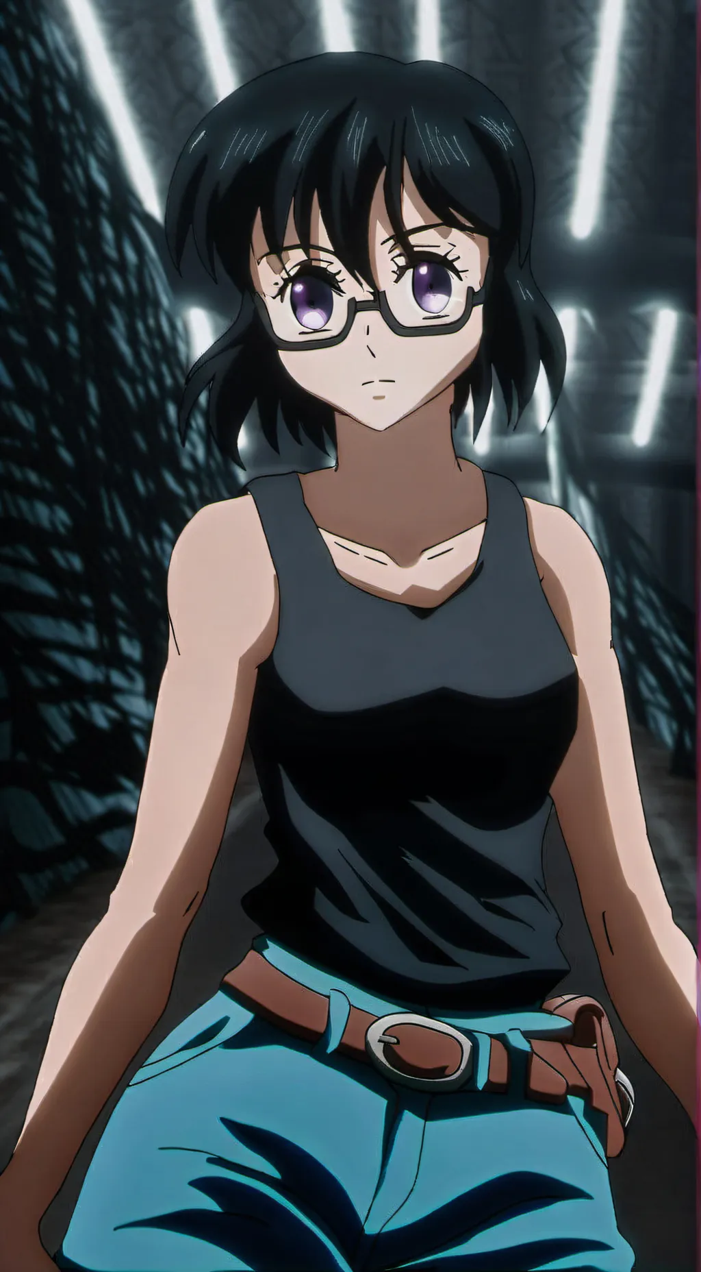 ai character: HXH Christmas background