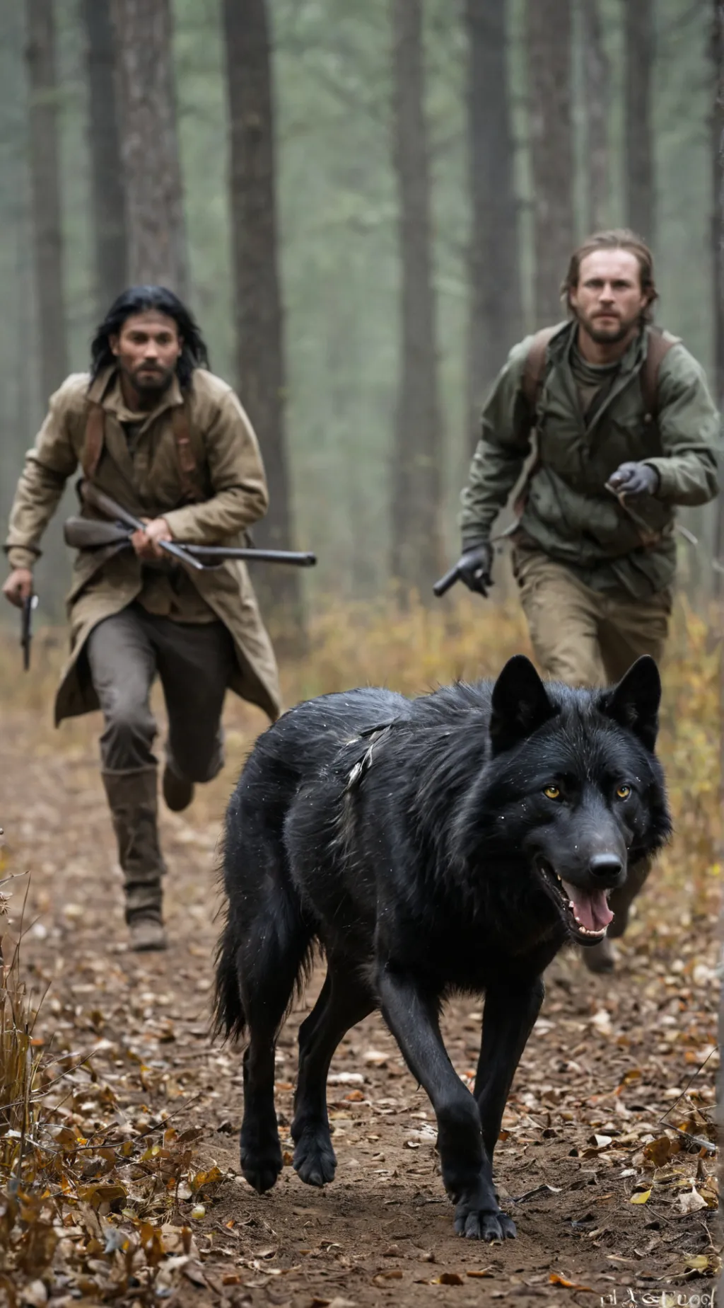 ai character: wolf Hunter  background