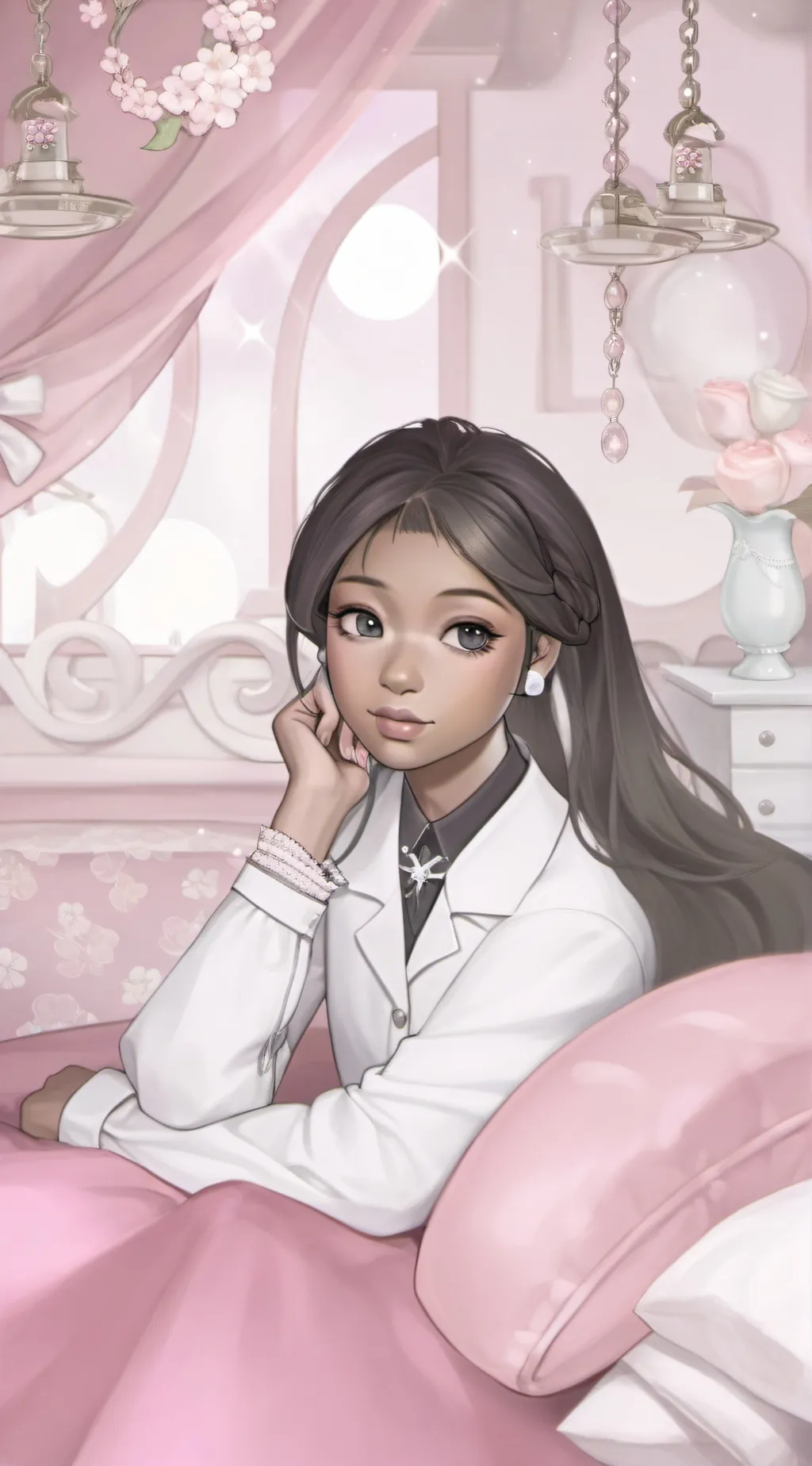 ai character: Ashley background