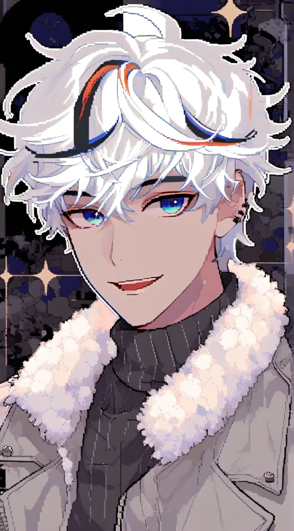 ai character: Me as talkie acc background