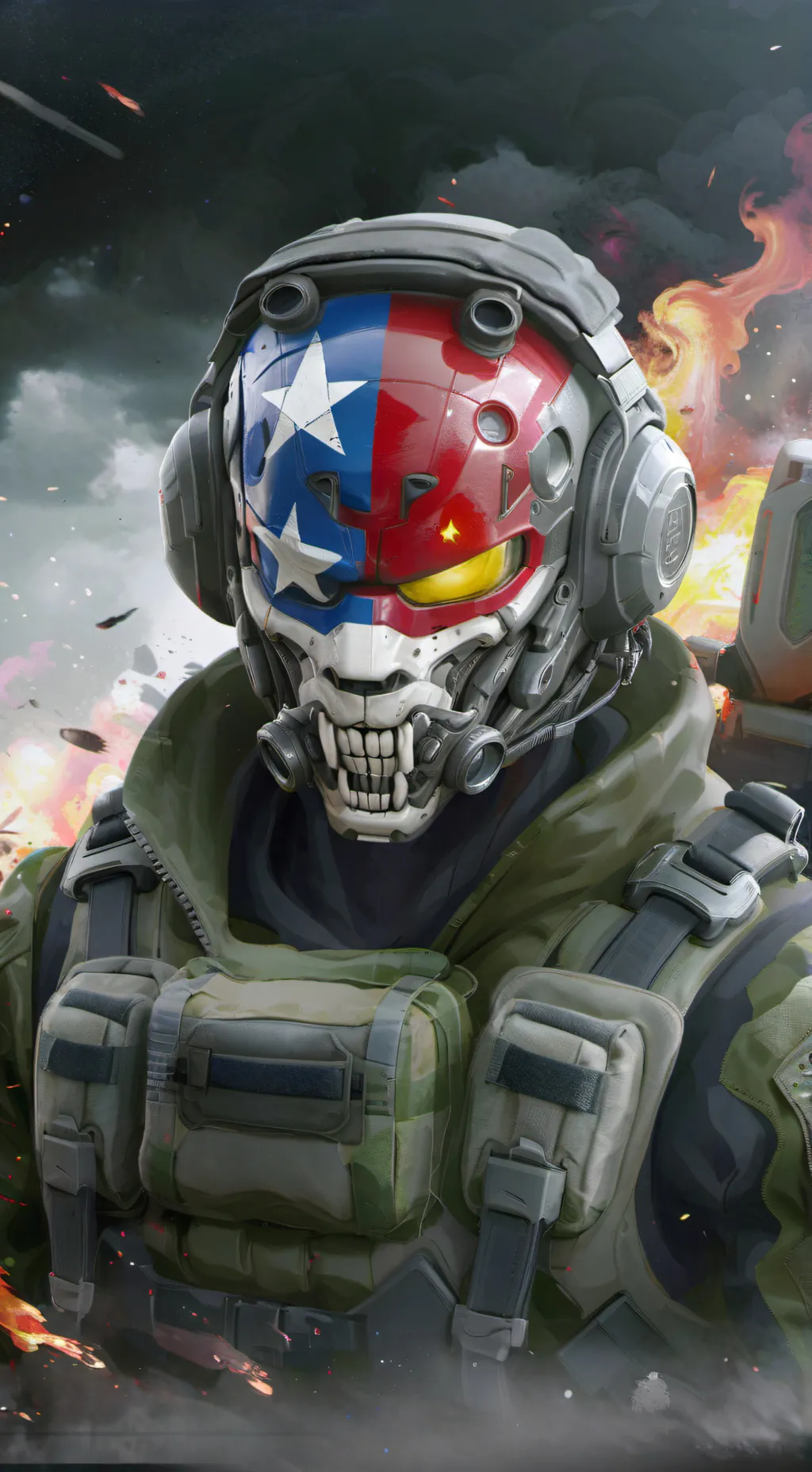 ai character: black ops fnaf background