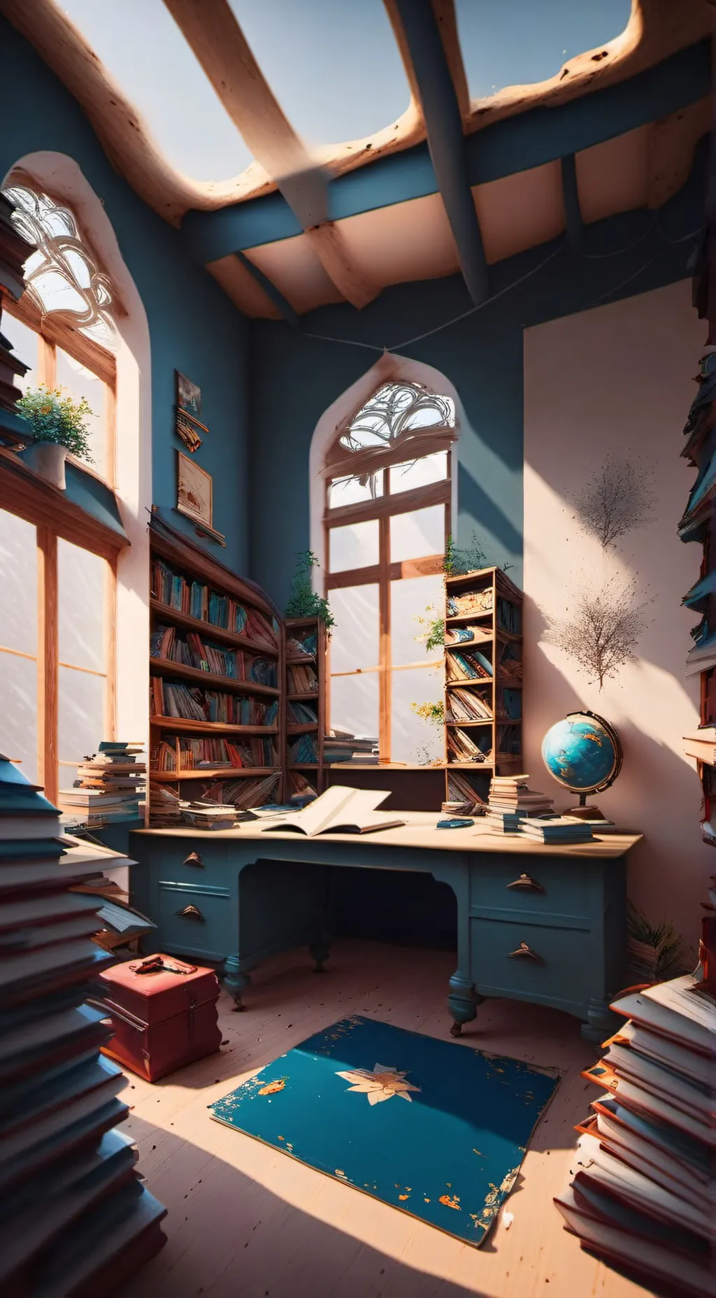 ai character: sprunki school background