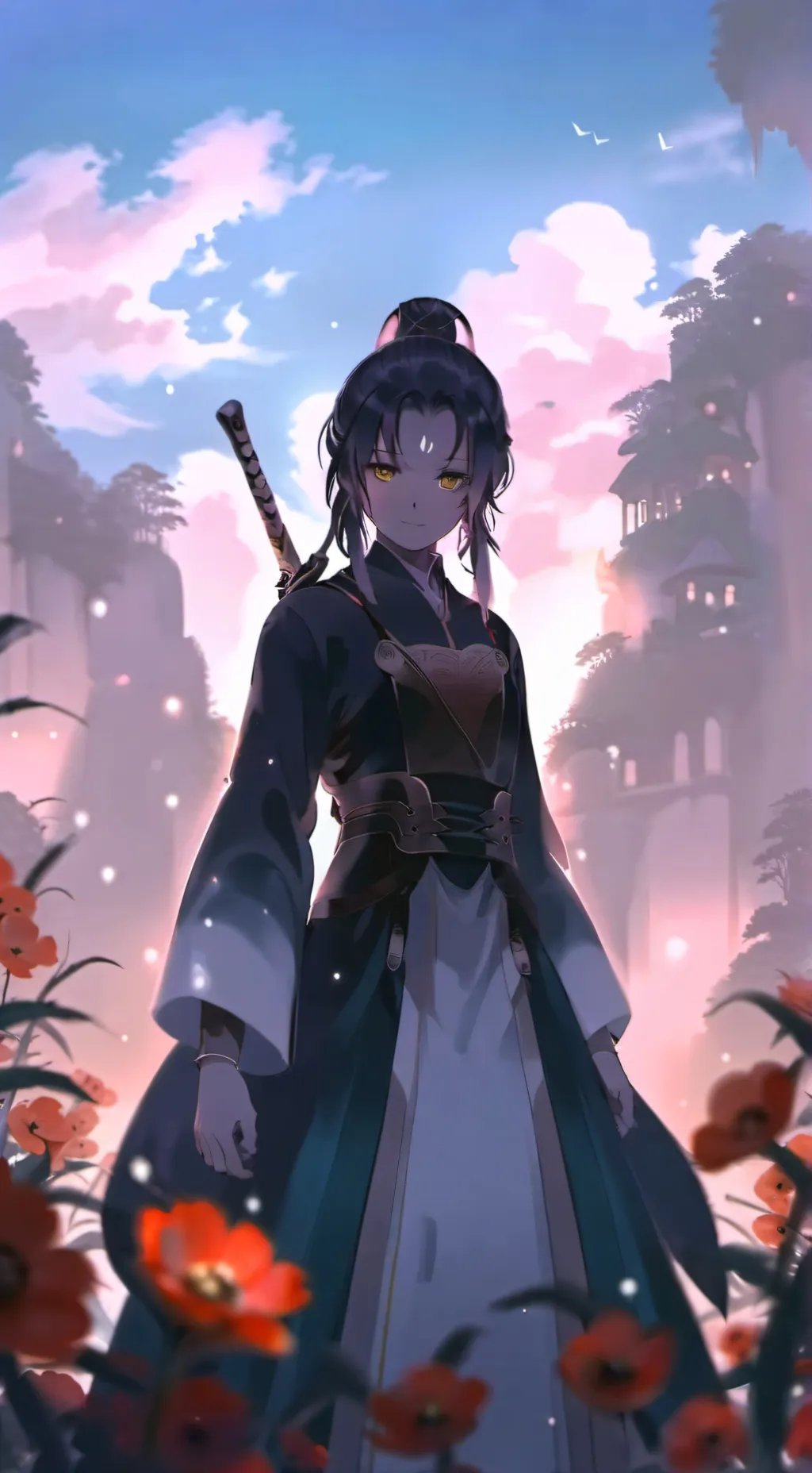 ai character: Shinobu  background