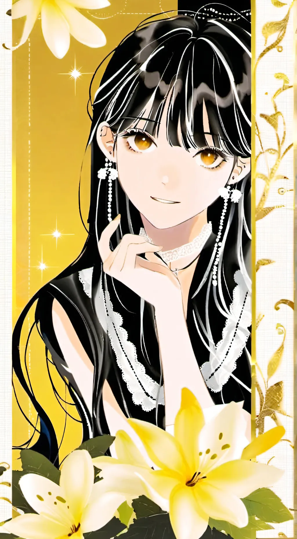 ai character: lilac background