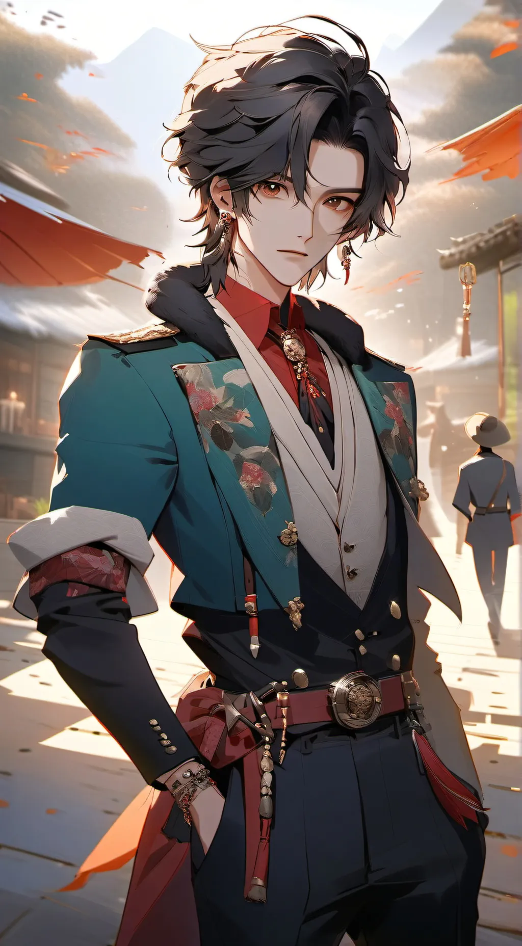 ai character: JEON JUNGKOOK background