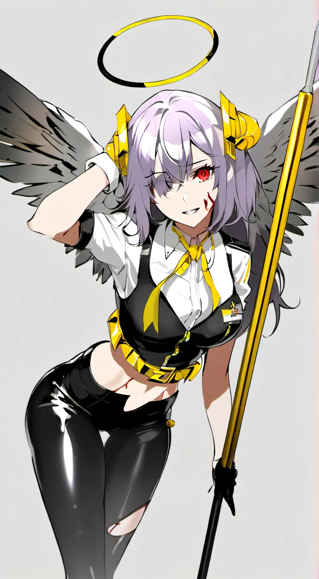 ai character: Glitch background