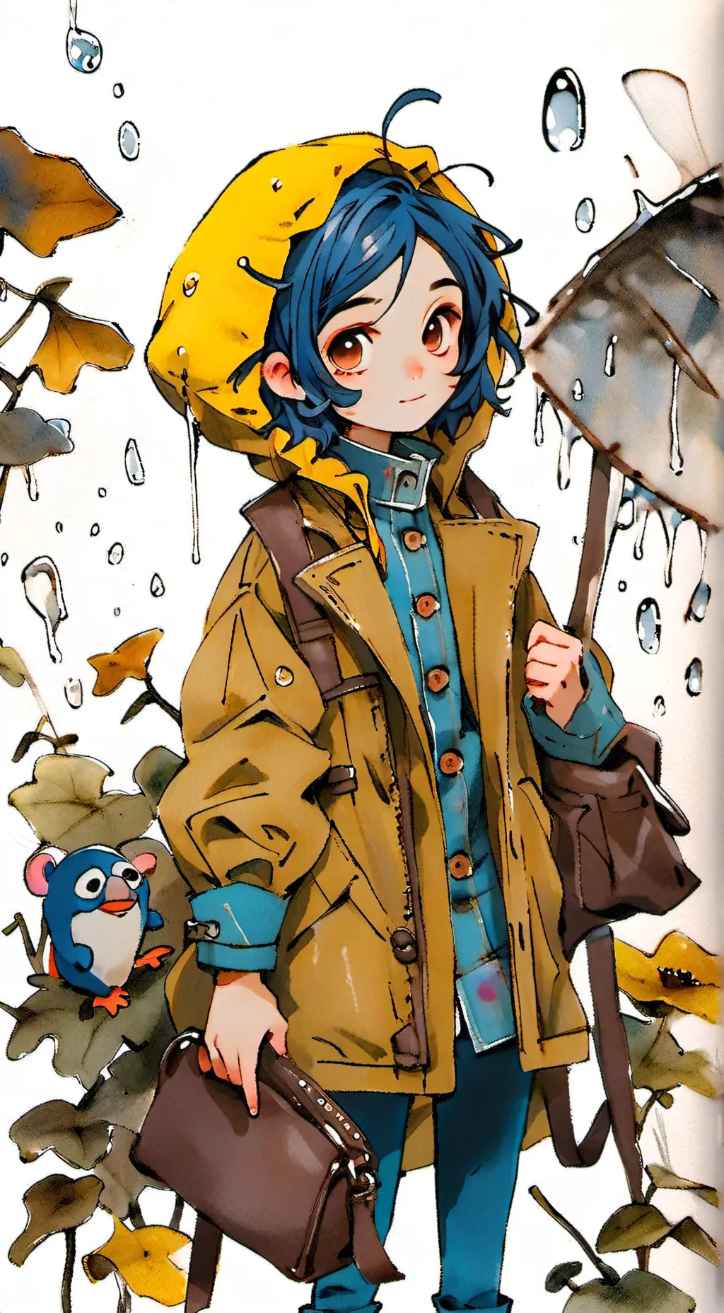 ai character: Coraline background