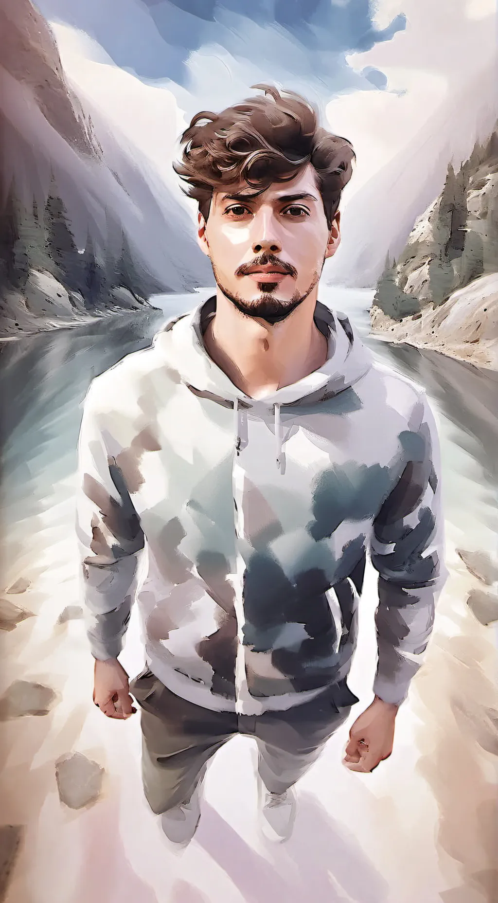 ai character: Niek Roozen  background