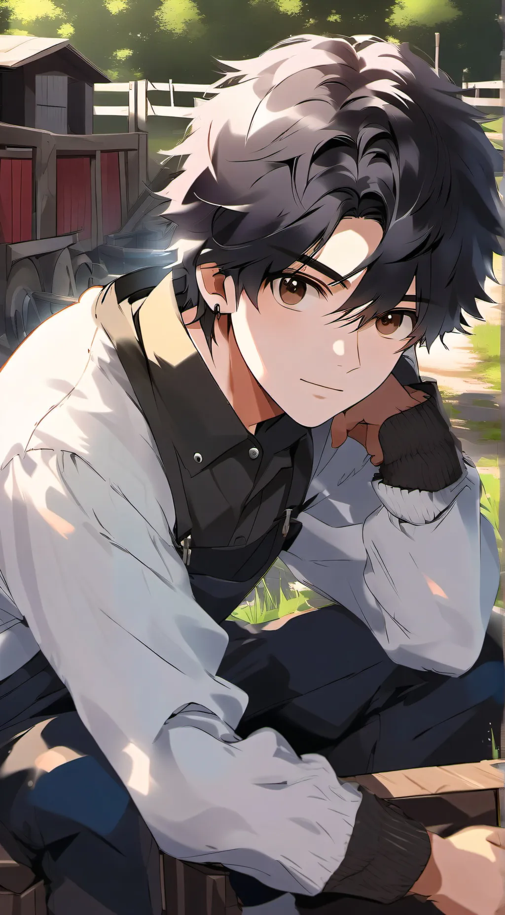 ai character: Lucas ￼ background