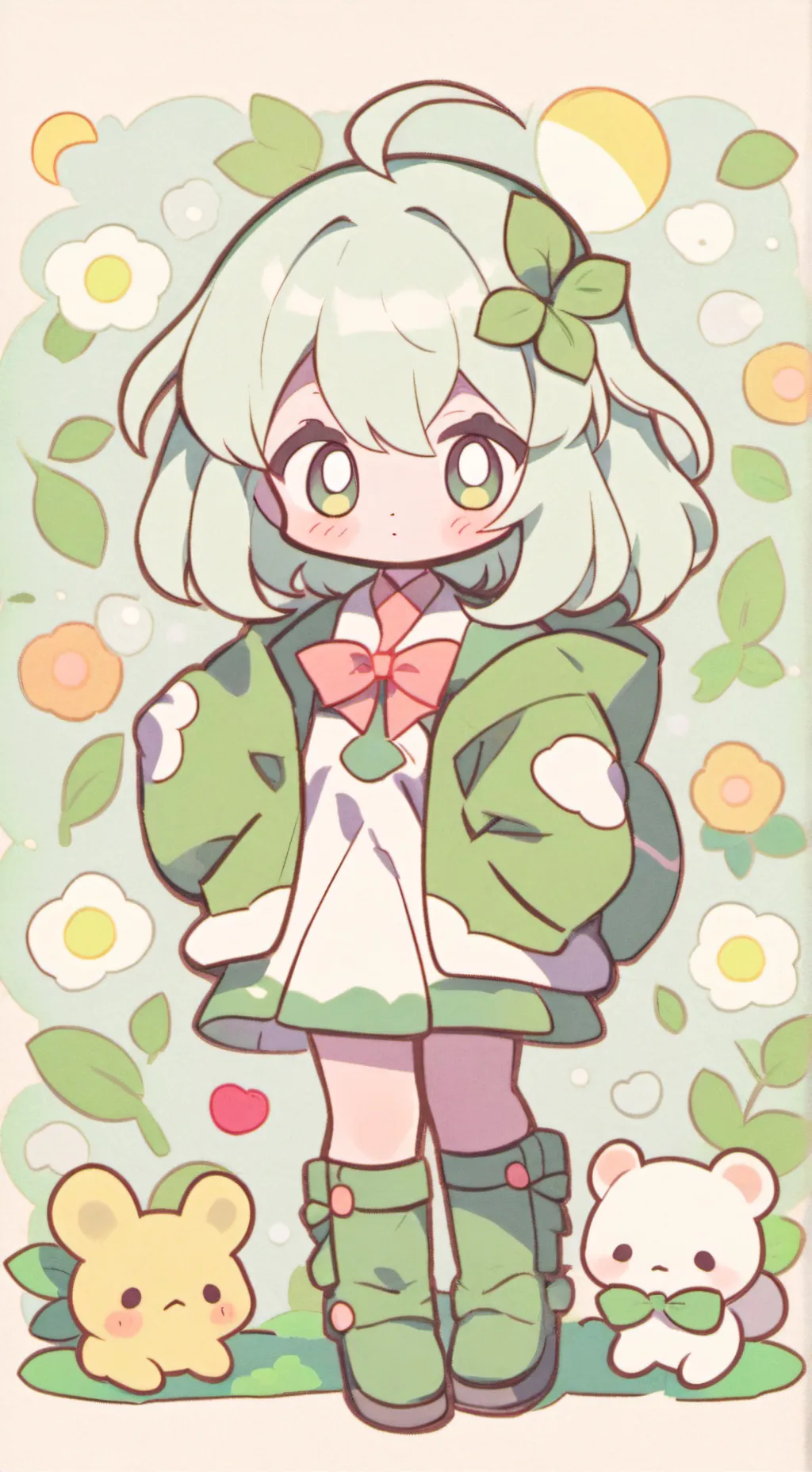 ai character: Macha girl background