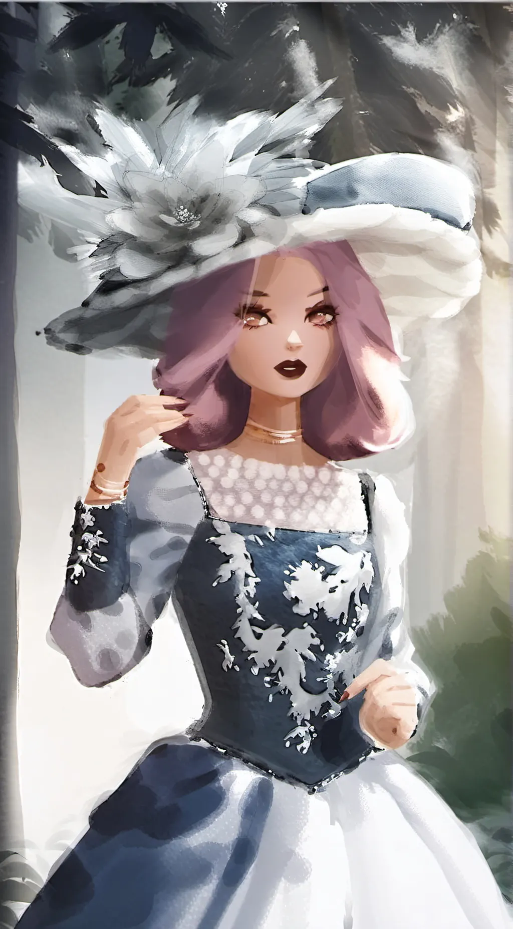 ai character: Dress to impress background