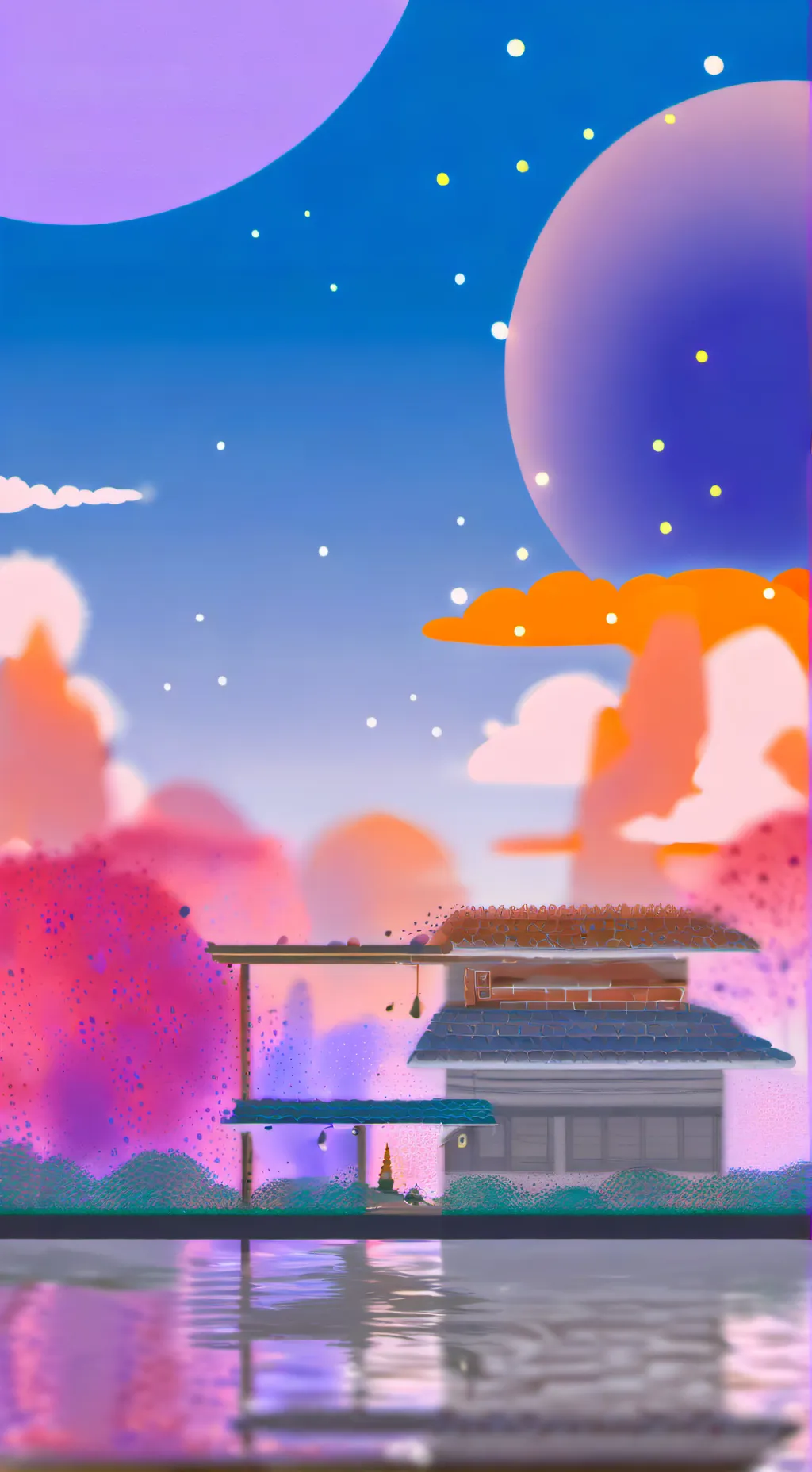 ai character: SC sleepover background