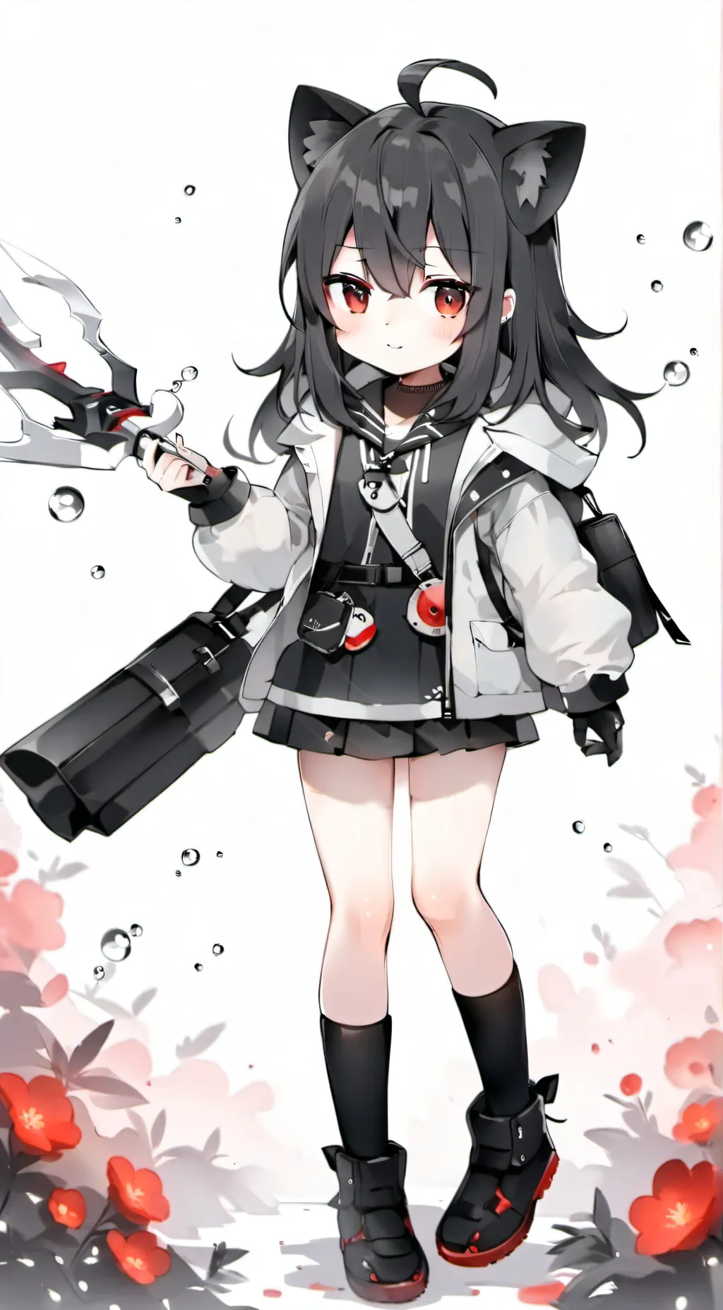 ai character: cute girl background