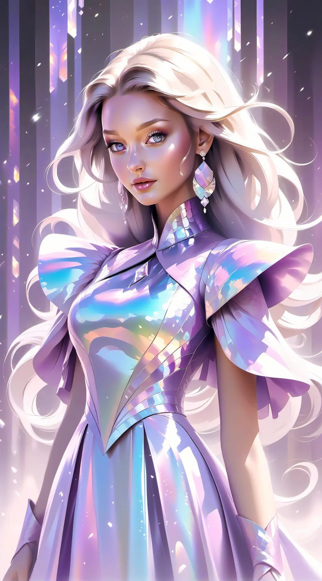 ai character: The mystery girl background