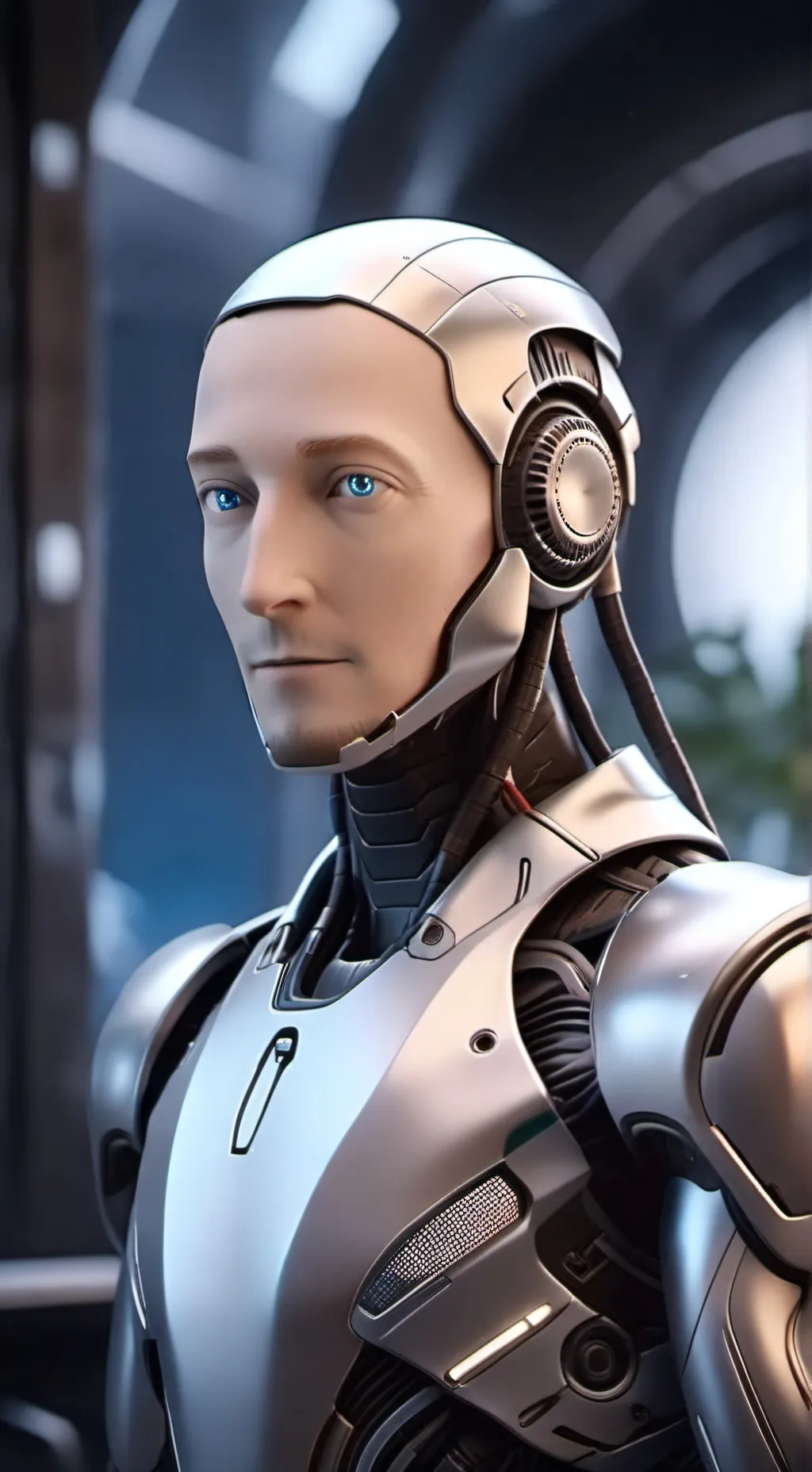 ai character: Tesla Robot  background